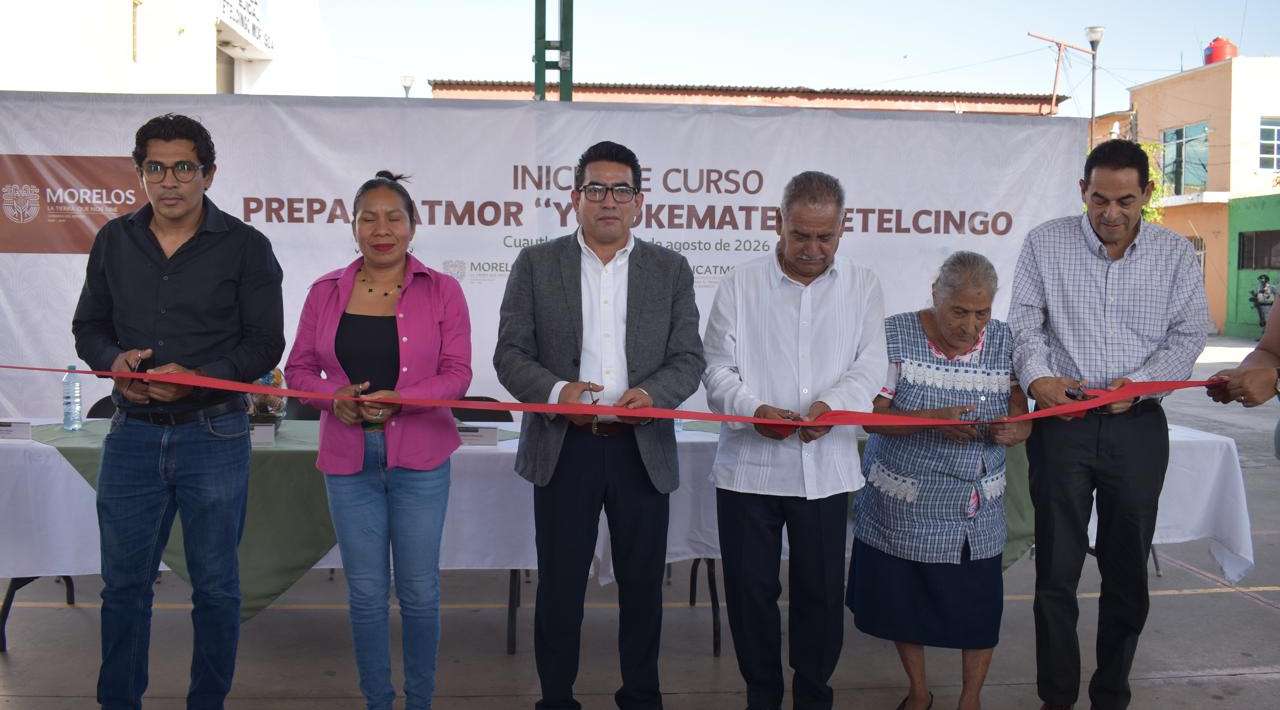 Abre el Gobierno de Morelos la Prepa-Icatmor “Yulokemate” en Tetelcingo, Cuautla, con 90 estudiantes inscritos