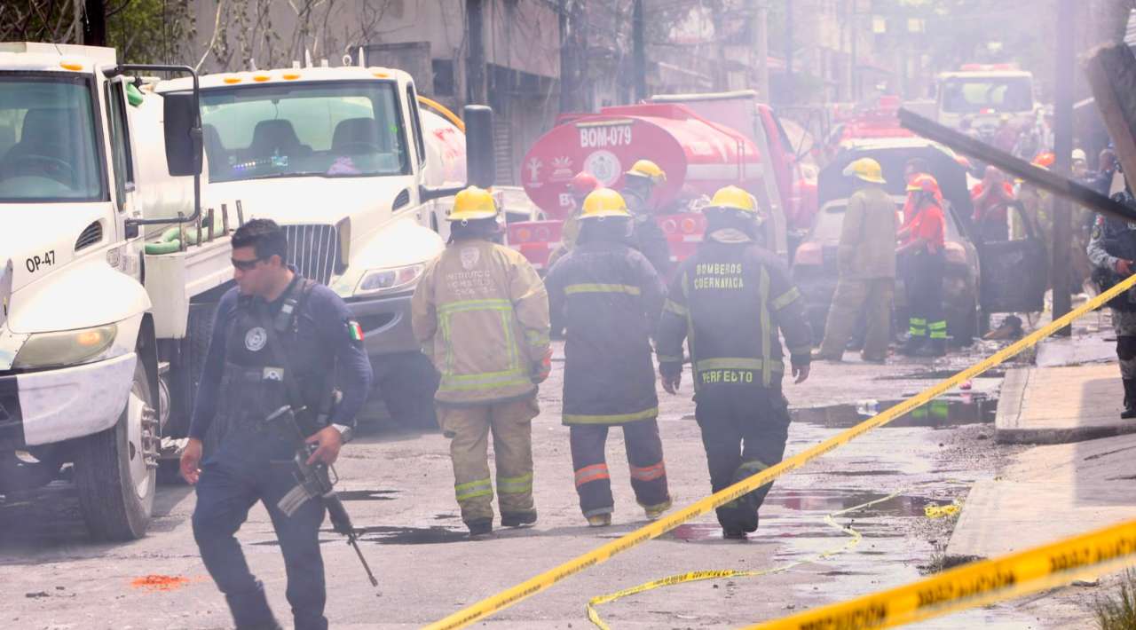 Explosión por fuga de gas LP en la colonia Las Granjas de Cuernavaca deja 21 lesionados y daños materiales