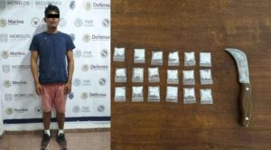 Detienen en Puente de Ixtla a masculino por delitos contra la salud durante operativo interinstitucional en Morelos