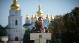 Líderes europeos acompañan a Zelensky en Kiev durante el Día de la Independencia de Ucrania