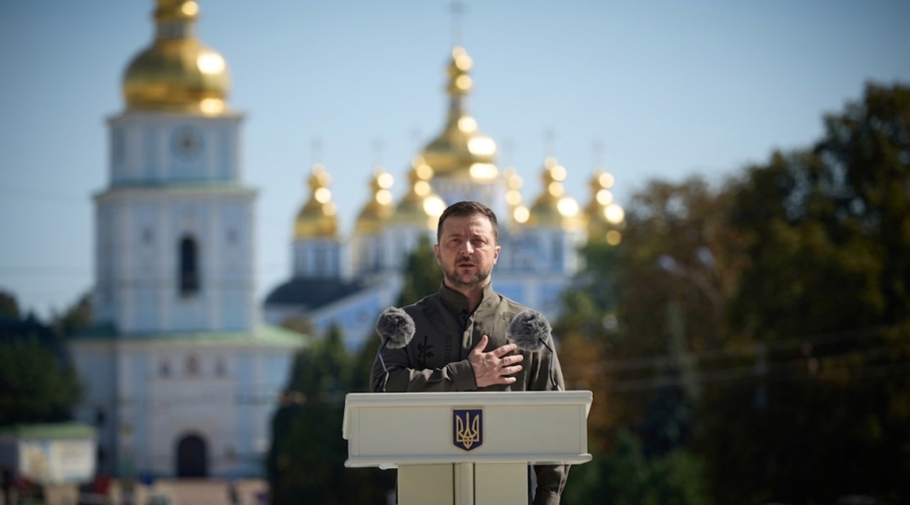 Líderes europeos acompañan a Zelensky en Kiev durante el Día de la Independencia de Ucrania