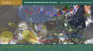 Lluvias fuertes en México por onda tropical 31; Morelos espera chubascos