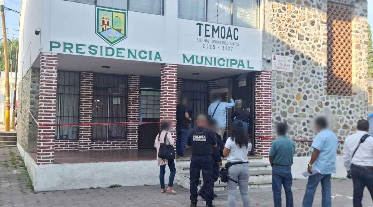Fiscalía libera oficinas del Ayuntamiento de Temoac tras casi tres semanas de aseguramiento por investigación de homicidio