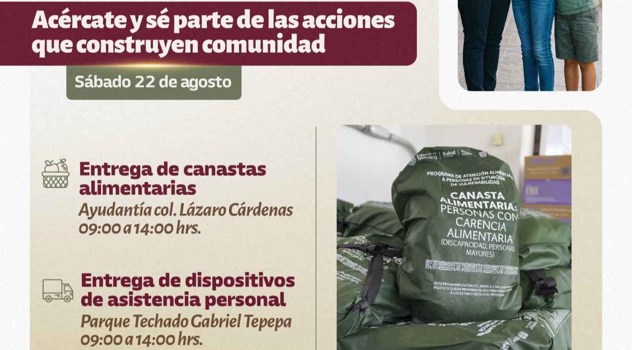 Llevará el SEDIF apoyos alimentarios, entrega de lentes y dispositivos de movilidad a familias vulnerables de Cuautla