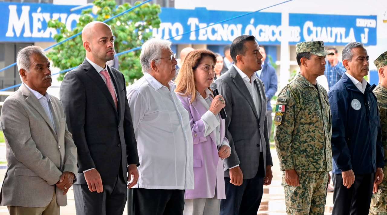 Destaca la gobernadora Margarita González Saravia la unidad institucional y la gobernabilidad durante aniversario del Tecnológico de Cuautla