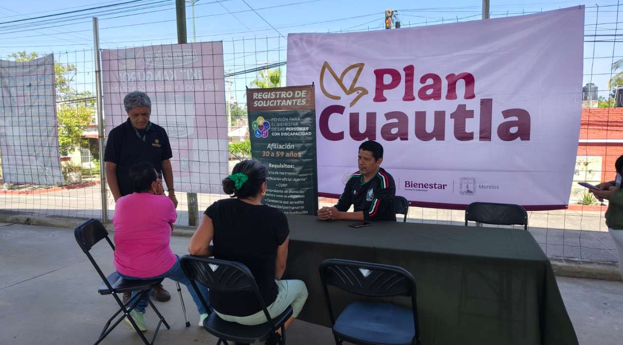 Instalarán módulo de prerregistro para Pensión de Discapacidad en Tetelcingo, Cuautla
