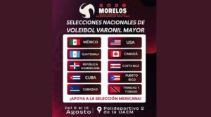 Morelos albergará la Copa Panamericana NORCECA de Voleibol Varonil Mayor 2026 con la participación de 10 selecciones