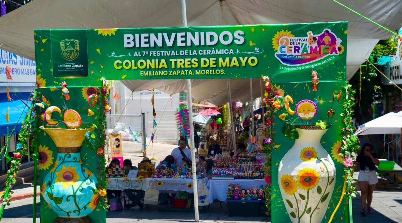 Festival de la Cerámica refuerza a Tres de Mayo como referente del turismo artesanal en Morelos