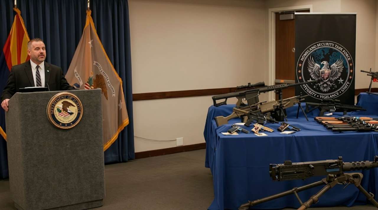 Fiscalía de Arizona acusa a 28 personas por tráfico de armas hacia México; decomisaron 100 armas y 125,000 cartuchos
