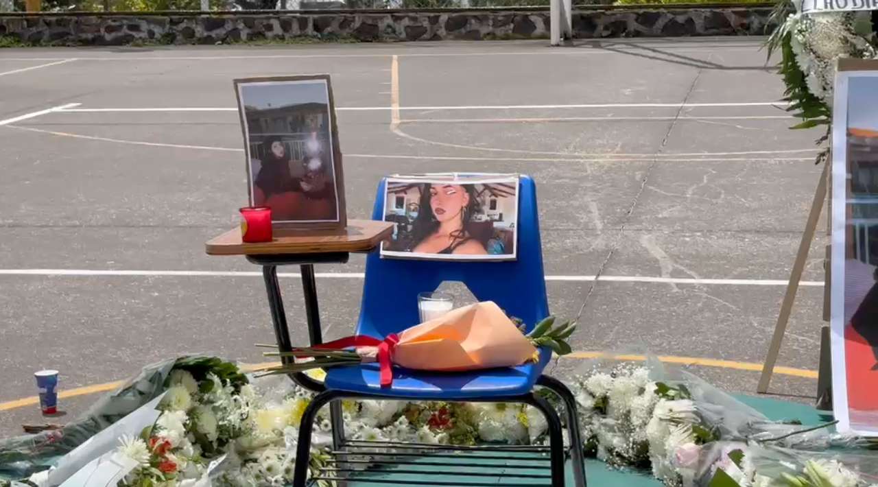 Con veladoras y mural, estudiantes del ICE rinden homenaje a Claudia Tacoronte en Morelos