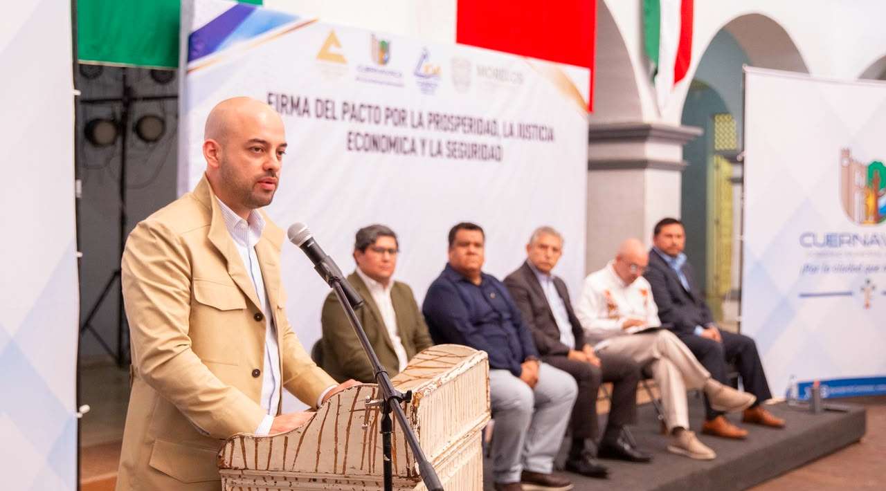 Firman Pacto por la Prosperidad y Seguridad en Morelos entre Gobierno y sector comercio