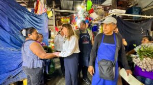 Gobernadora garantiza apoyo del Gobierno de Morelos al Mercado Adolfo López Mateos tras incendio