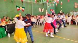 Jubilados del ICTSGEM conmemoran fiestas patrias en Casa de Día El Tabachín