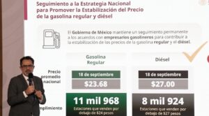Más de 11 mil estaciones venden gasolina regular por debajo de los 24 pesos: Profeco