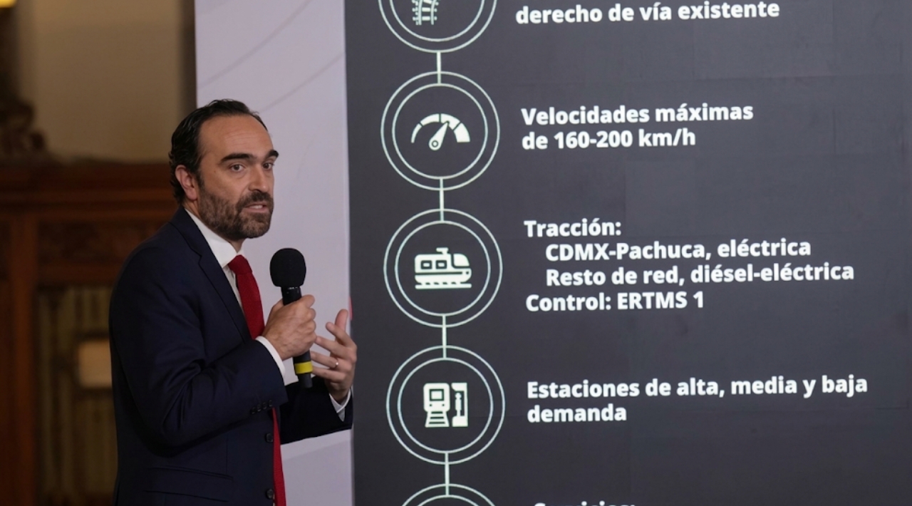 México ampliará su red de trenes de pasajeros con 2 mil 400 kilómetros de nuevas vías durante el sexenio