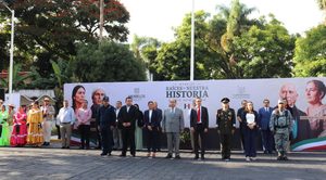 Encabeza titular de SDEyT ceremonias cívicas del mes patrio en Cuernavaca