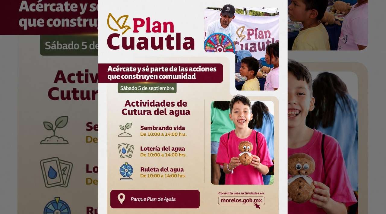 Ceagua llevará actividades sobre el cuidado del agua a familias de Cuautla este 5 de septiembre