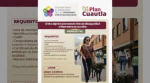 Plan Cuautla llevará prerregistro a Pensión para Personas con Discapacidad a la colonia Lázaro Cárdenas