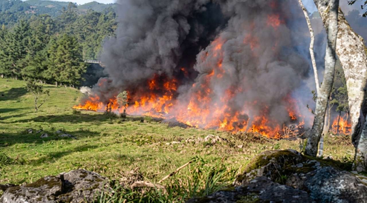 Cierran la autopista Xalapa-Perote tras explosión de pipa en Veracruz