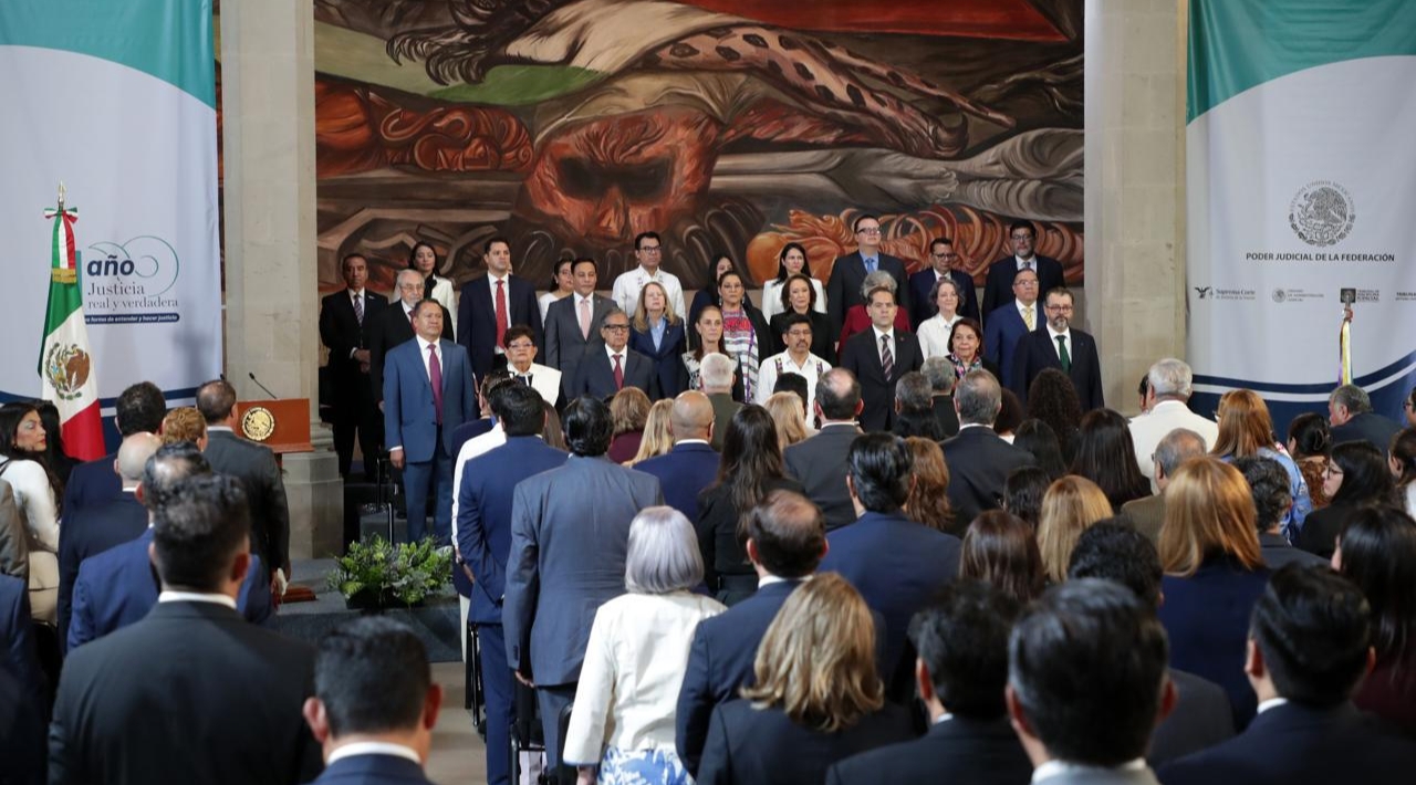 Hugo Aguilar destaca austeridad, transparencia y defensoría en su primer informe en la SCJN