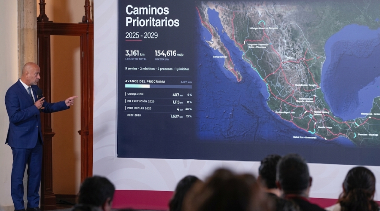 Reporta SICT avance de más de 560 obras viales en primeros dos años de la administración