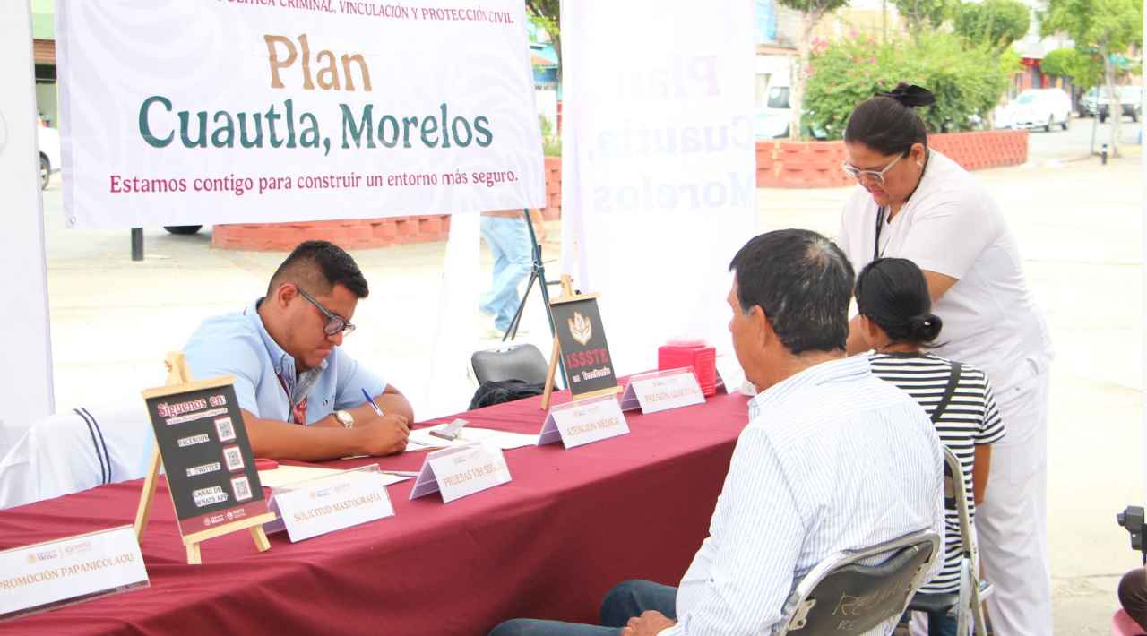 ISSSTE Morelos acerca servicios de salud a colonias de Cuautla mediante el Plan Cuautla