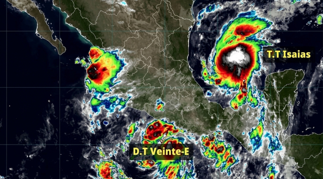 Tres ciclones tropicales amenazan a México: vigilan costas del Pacífico y Golfo
