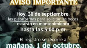 Amplían hasta este jueves el registro para becas Benito Juárez y Jóvenes Escribiendo el Futuro