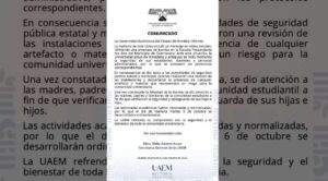 UAEM afirma que fue una falsa amenaza de bomba lo ocurrido en la Preparatoria 2