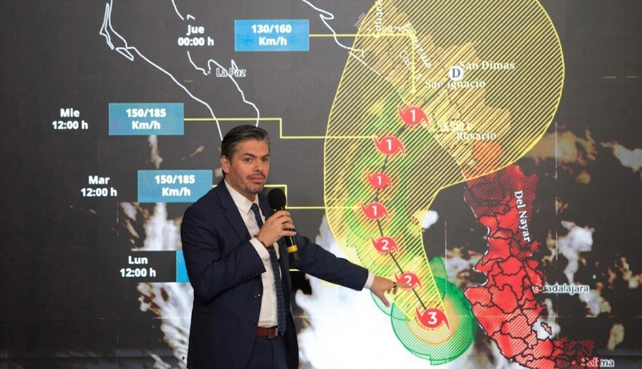 Huracán Simón podría impactar cerca de Mazatlán como categoría 1; prevén lluvias intensas: SMN
