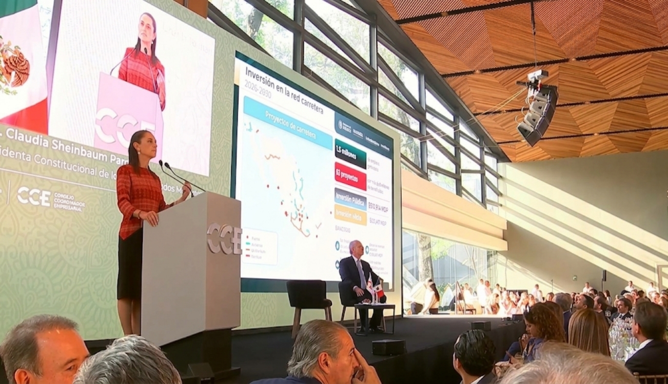 Sheinbaum anuncia inversión de 8.4 billones de pesos en infraestructura para los próximos cuatro años