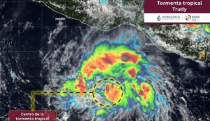 Tormenta tropical Trudy podría convertirse en huracán categoría 4 y acercarse a México el domingo