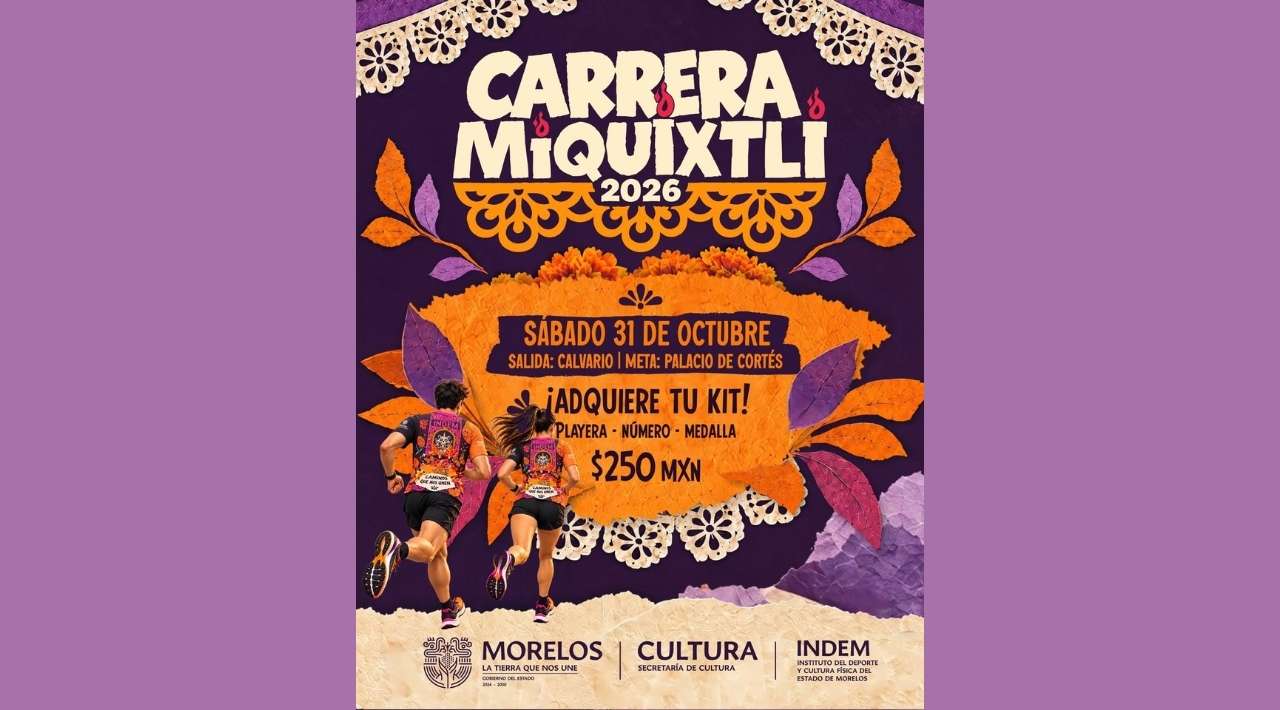 Carrera Nocturna Miquixtli 2026: fecha, recorrido y costo en Cuernavaca