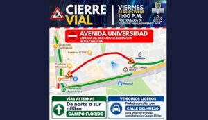 Cierran tramo de avenida Universidad en Cuernavaca por revisión de hundimiento