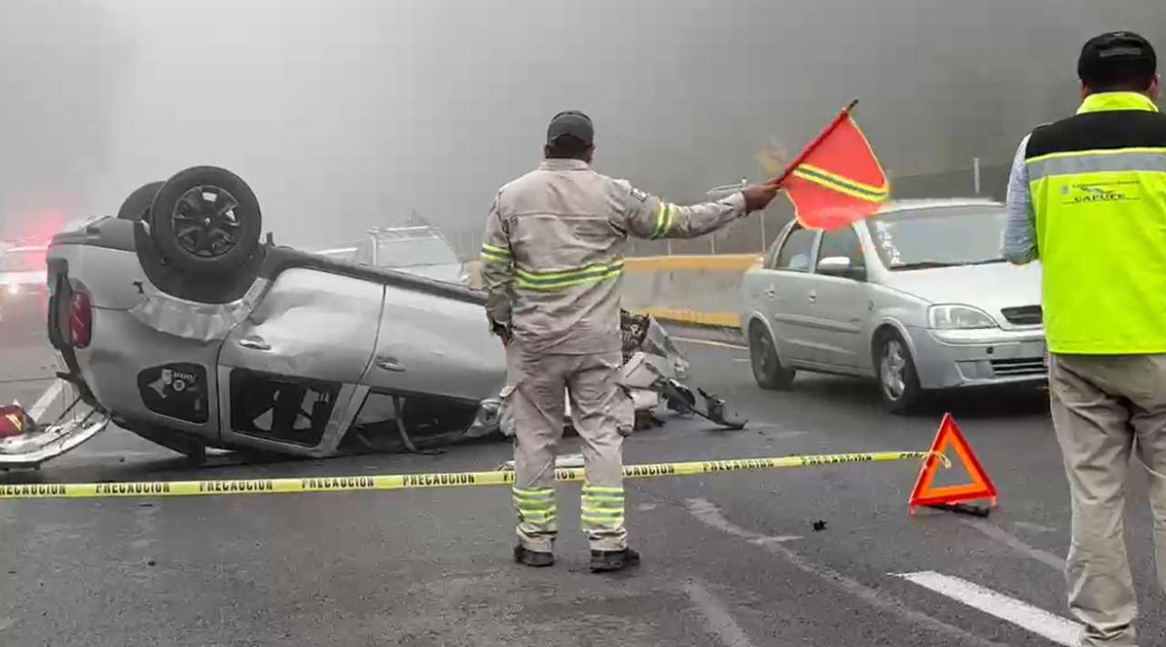 Murió conductor tras choque contra camión de rescate De Capufe en autopista Mexico-Cuernavaca