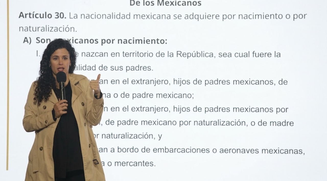 Nacionalidad única para candidatos aplicará hasta 2028, explica Luisa María Alcalde