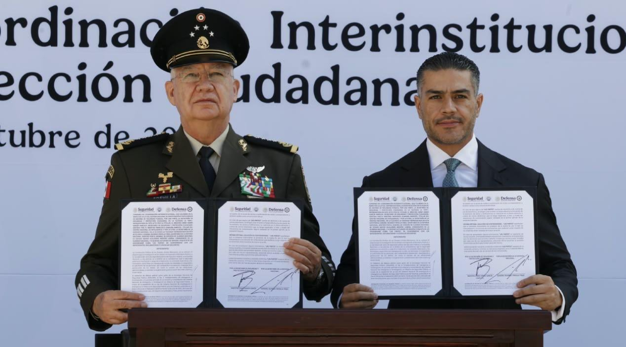 Defensa y SSPC firman convenio para fortalecer inteligencia e investigaciones contra el crimen