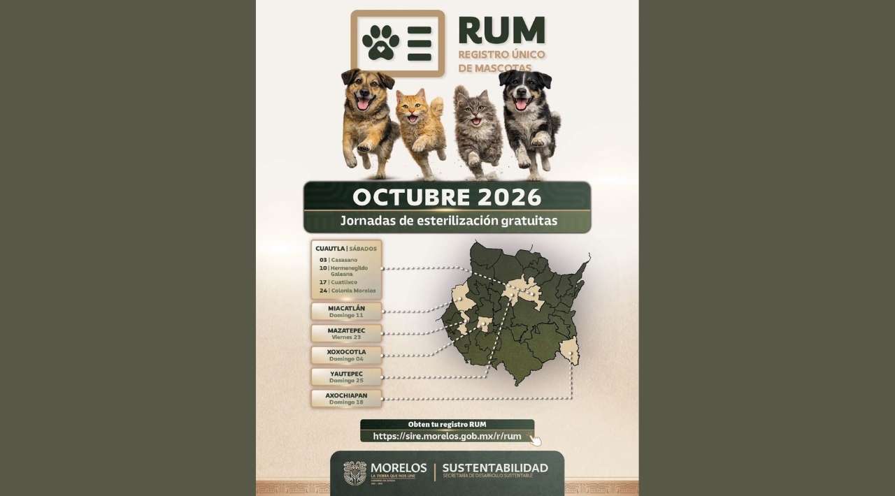 Morelos realizará esterilizaciones gratuitas durante octubre